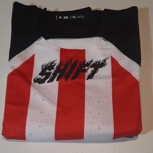 Shift Blue Label Flame Jersey XL Dirt Bike Motorcross Motorcycle NWT